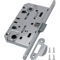 B01102.50.34.567 Защелка врезная WC (матовый хром) MEDIANA EV. (инд.упак+B01000.13)