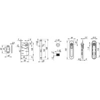 Набор для раздвижных дверей SH.LD152.KIT011-BK (SH011-BK) AB-7 бронза