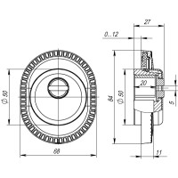 Броненакладка DEF.CL/OV.25 (ET/ATC-Protector 1CL-25) BB-17 коричневая бронза