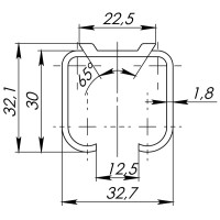 Верхняя направляющая Comfort R 60/80/1,8/2000 track (2 м)