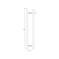 Ручка-скоба PULL.PH25/825.22 INOX 304 (PH-22-25/825-INOX)