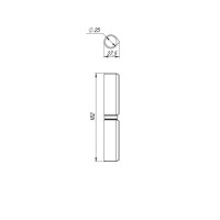 Петля приварная T1/160-25 (d25x160 мм) с подшипником