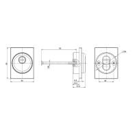 Броненакладка DEF.RL/K.4286 (DEF 4286 RL) CP-8 хром