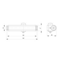 Доводчик дверной DCTR15-60 (TDR-60) 15-60кг WH белый