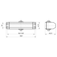 Доводчик дверной DCTR80-140 (TDR-140) 80-140кг BR коричневый