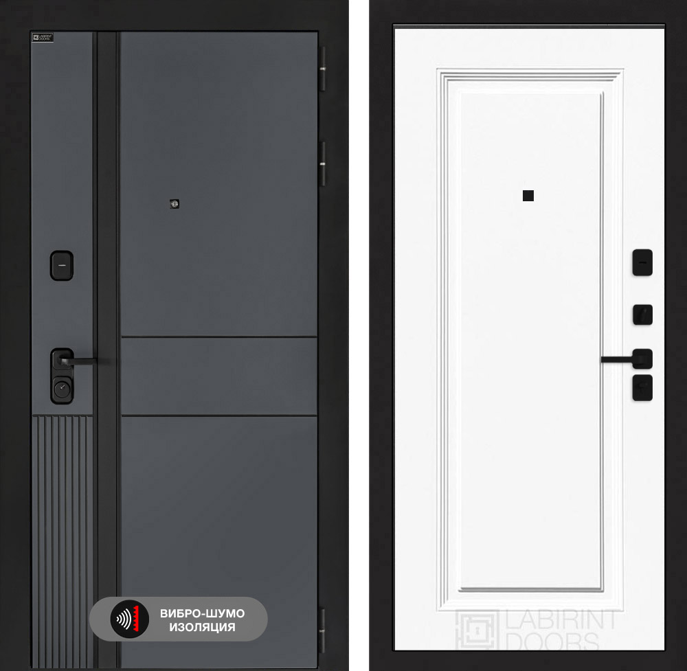 Входная дверь EVOLAB 27 - Эмаль RAL 9003