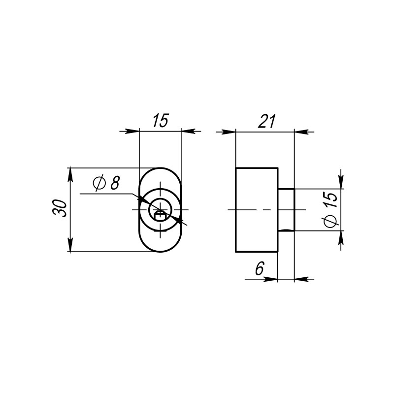 Вертушка на шток цилиндра T.Knob-S (CB-S) GP-2 золото1