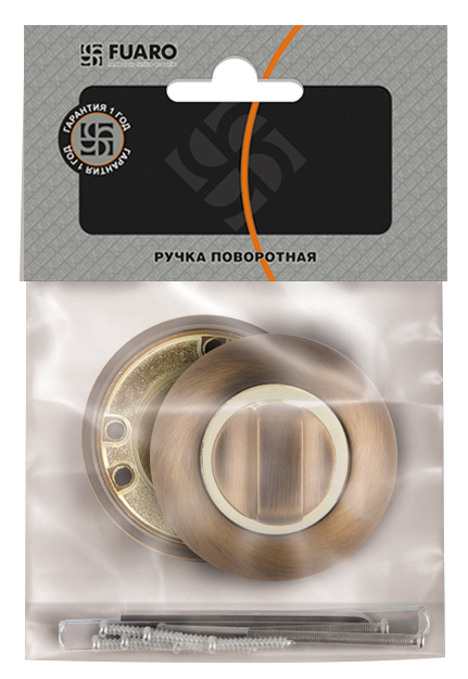 Ручка поворотная BK6.R.RM54 (BK6 RM) SG/GP-4 матовое золото/золото2