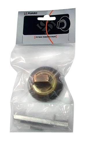 Ручка поворотная BKW8.R.RM54 (BKW8 RM) SG/GP-4 матовое золото/золото2