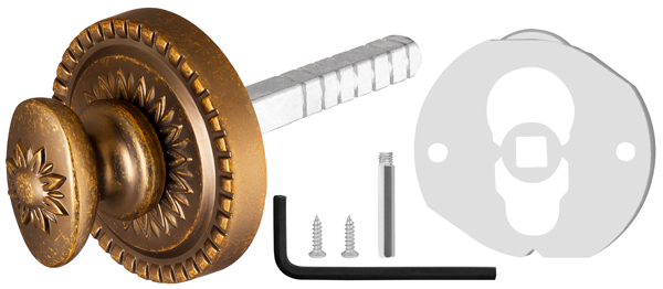 Ручка поворотная BKW8.R.CL55 (BKW8/CL) OB-13 античная бронза3