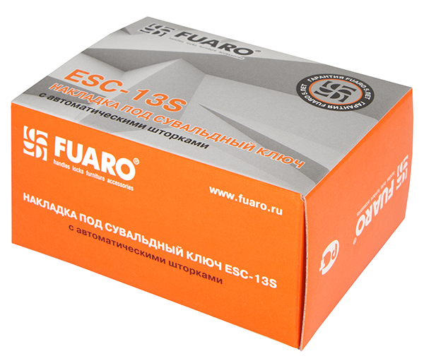 Накладка на сувальдный замок ESC.S-auto/CRE/OV.13 (ESC-13S) с автомат. шторками CP хром3