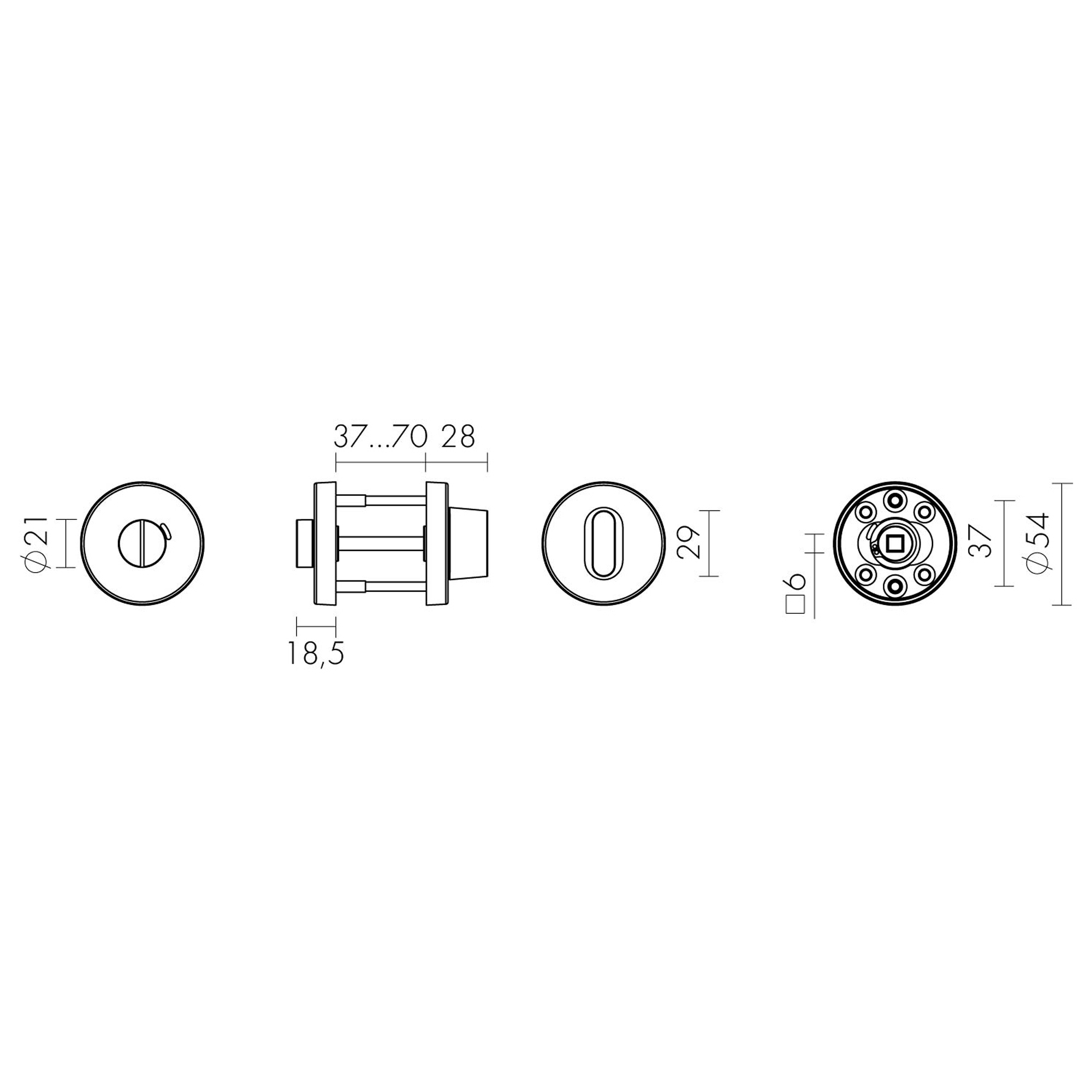Ручка поворотная BK6.R.DSS201-02 (DSS-02-BK6) INOX 2011
