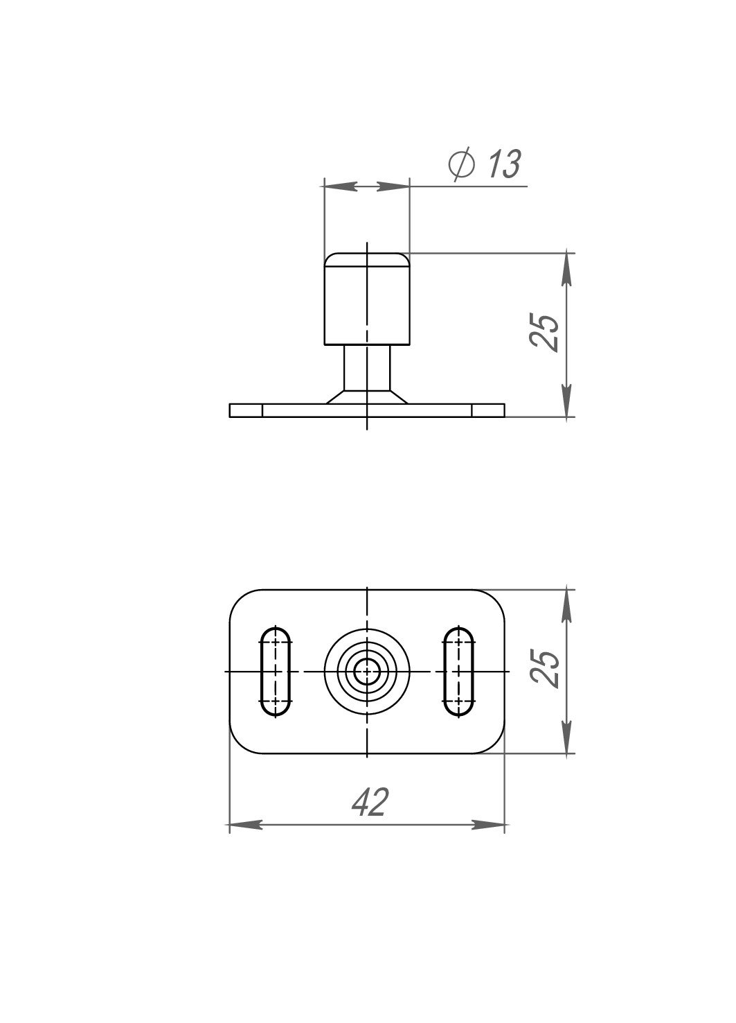 Нижний направляющий ролик SLD.Comfort-PRO/telescope.bottom roller1
