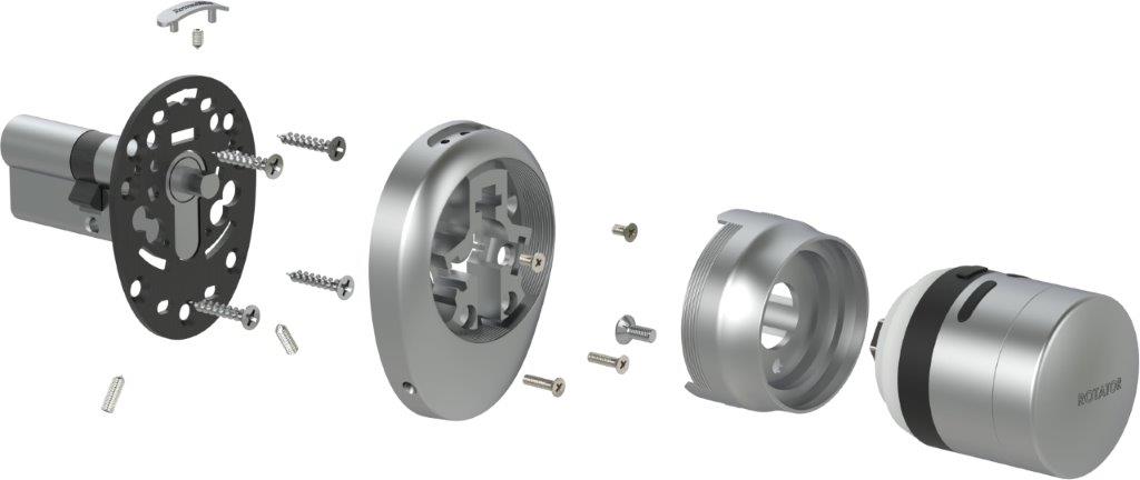 Электронный замок ROTATOR EL.RT01.01 SG матовое золото4