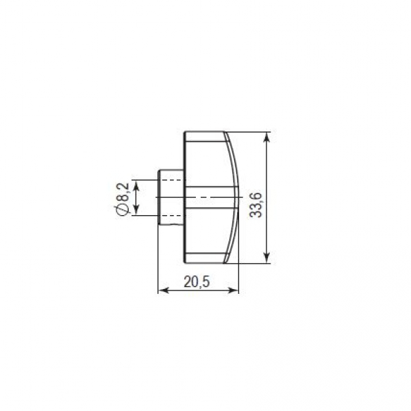 Вертушка на шток цилиндра T.Knob-Z (CB-Z) BL-24 черный1
