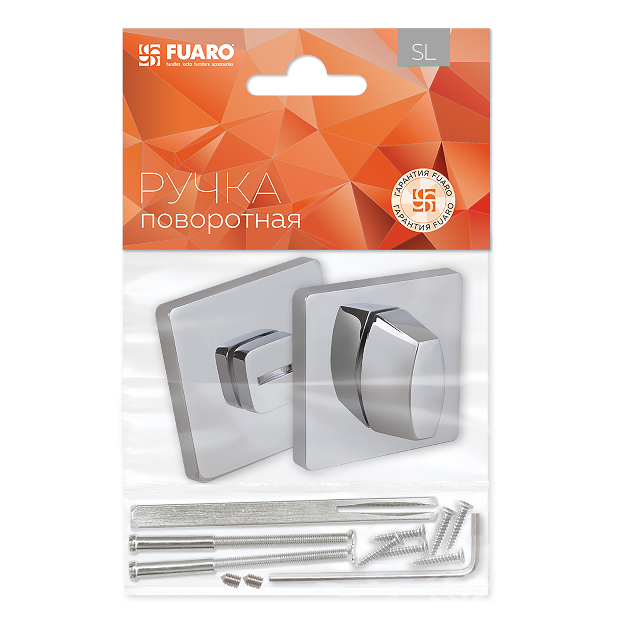 Ручка поворотная BK6.K.SL52 (BK6 SL) CP-8 хром2