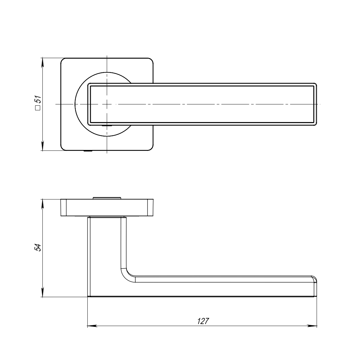 Ручка раздельная K.JK51.OPTIMA plus (OPTIMA plus JK) BL/GR-24 черный/графит1