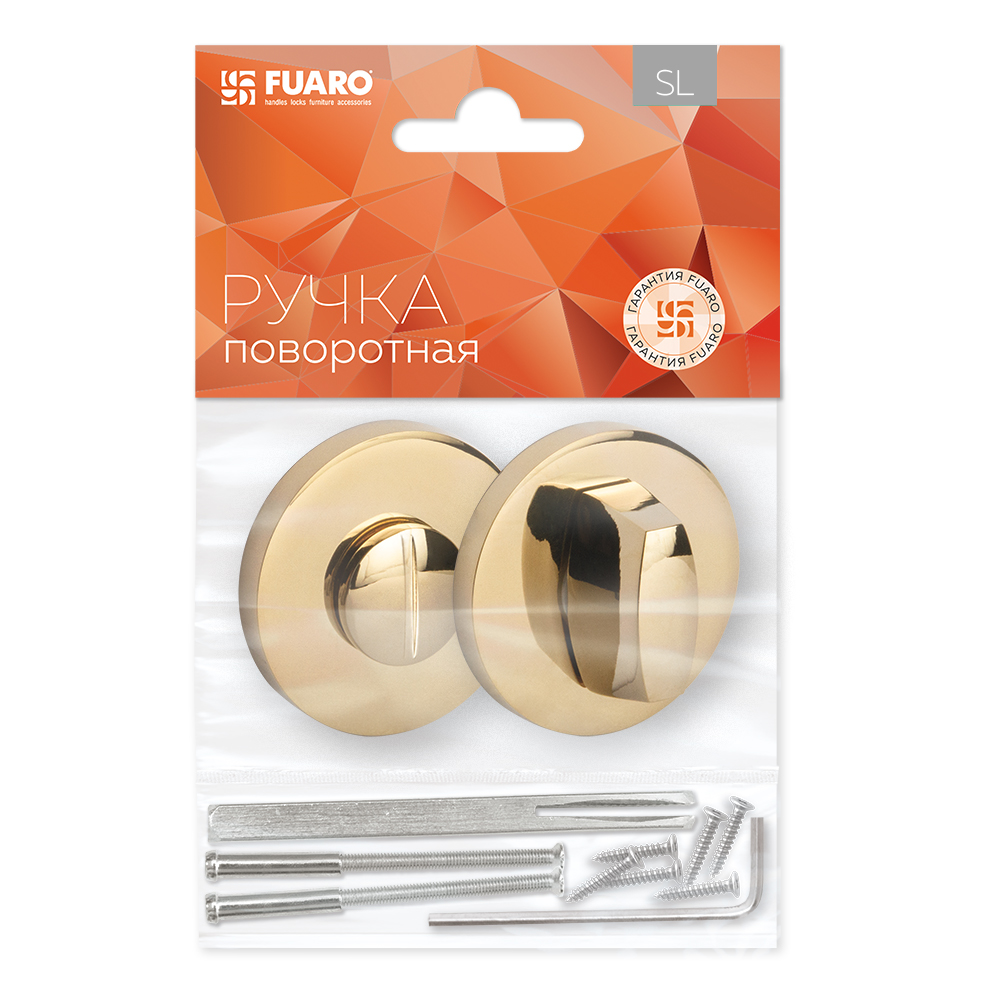 Ручка поворотная BK6.R.SLR52 (BK6 SLR) GOLD-24 (золото 24к)1