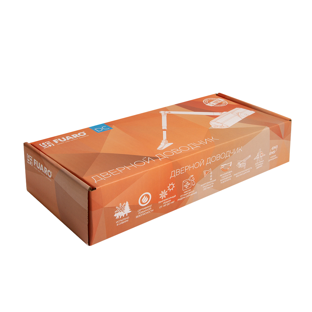 Доводчик дверной DC20-5/TS-68 WH до 110 кг (белый)2