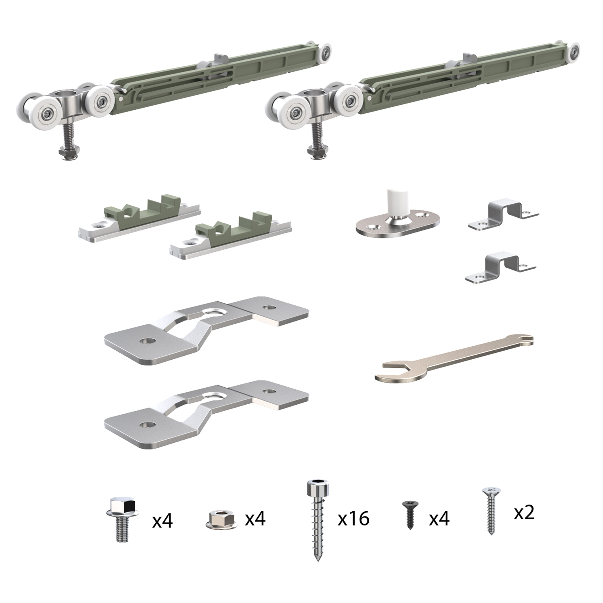 Комплект для раздвижных профильных дверей SLD.Comfort-PRO.SET2.PROF soft close/803