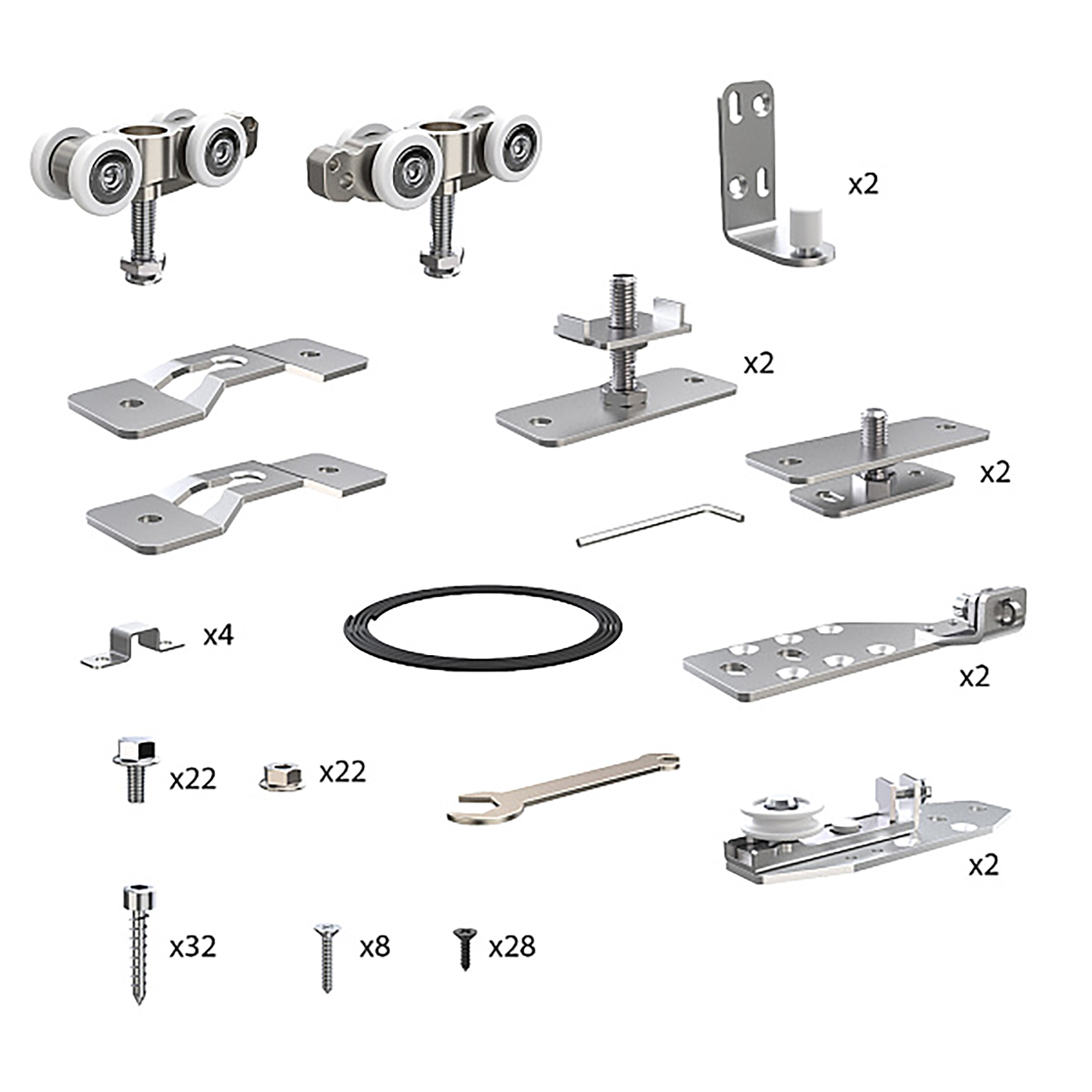 Комплект для профильных телескопических дверей SLD.Comfort-PRO.SET5.PROF telescope/803