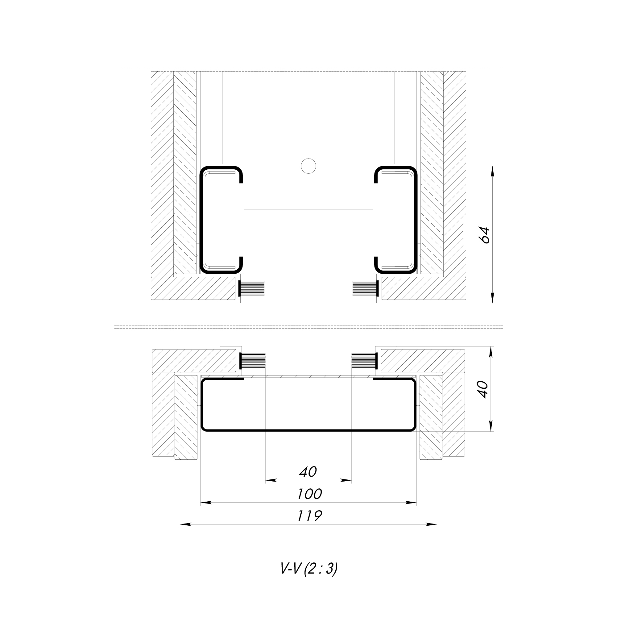 Комплект для обрамления пенала SLD.Comfort-PENAL frame 900/2300 AL1