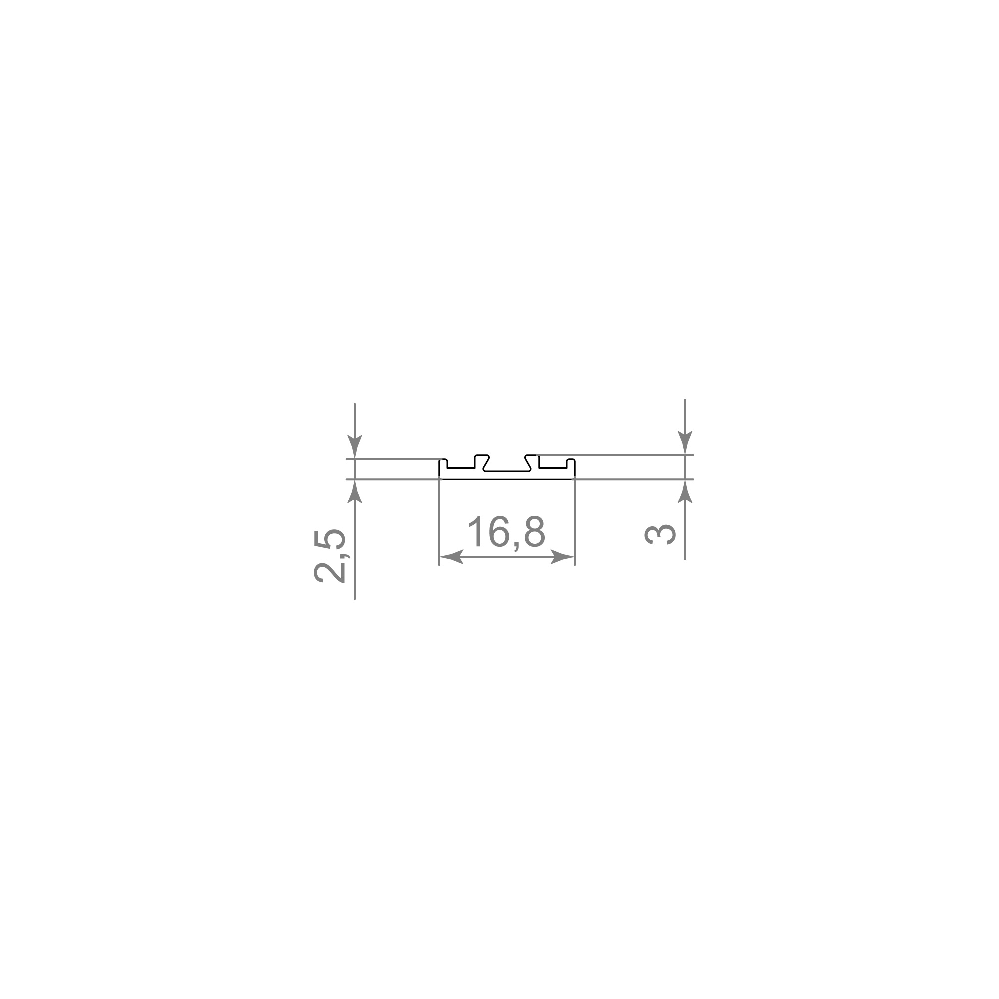 Декоративная крышка SLD.Scope 17/3/3200 cover BL (3,2 м)1
