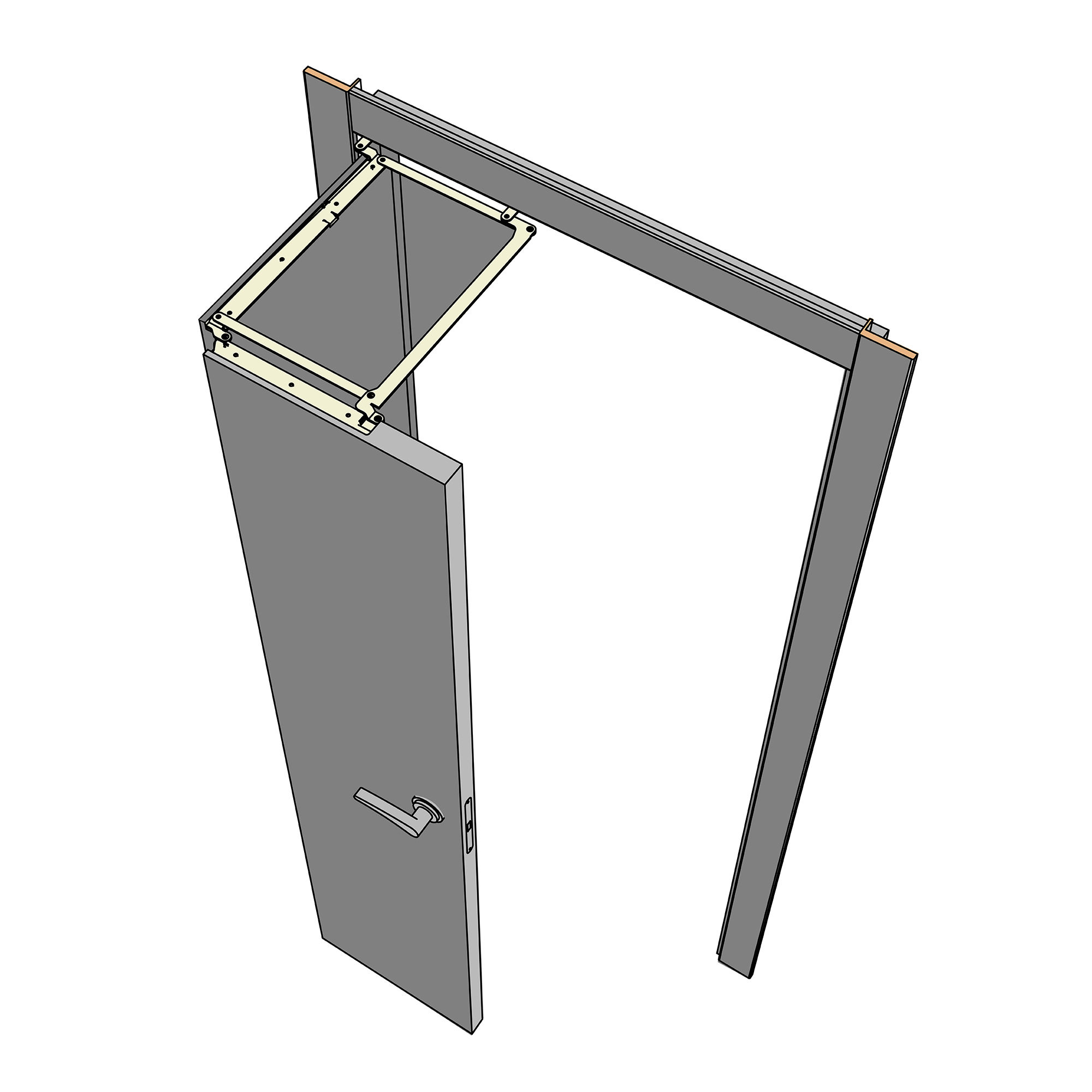 Складная система COMPACT 180.50.80 L INOX лев.1